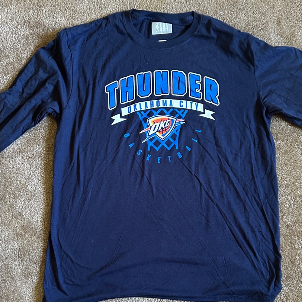 NWOT NBA Oklahoma City Thunder Navy Shirt